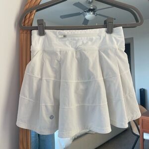 White Lululemon Pace Rival Skirt